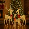 Large 3 Piece LED Lighted 3D Deer Family Christmas Outdoor Decoration 80.3 × 47.3 × 36 cm